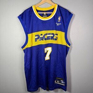 Reebok Jermaine O’neal #7 Indiana Pacers Basketball Jersey XL Classic Blue